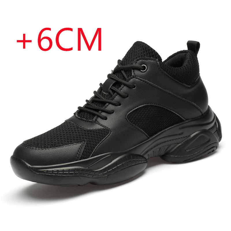 

Increasing Men Sneakers Casual Heightening Shoes 6cm 8cm 10cm Height Increase Shoes For Summer Breathable Elevator Large Size 36