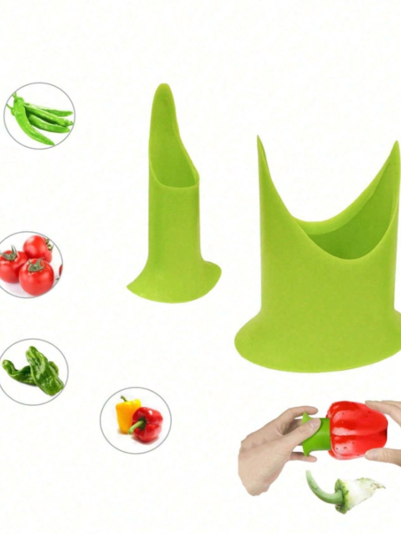 

1 шт. Удалитель сердцевины и семян зеленого перца, многофункциональный кухонный инструмент
