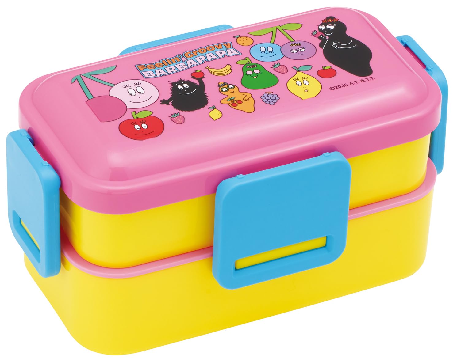 Skater Lunch Dishwasher and Microwave Made in Barbapapa Box, 2-tier, 600ml, Safe, Japan, PFLW4-A