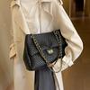 Supply Rhombus chain bag women's new trendy fashion large capacity woven crossbody shoulder armpit bag