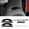 Real Hard Tricolor Carbon Fiber Sticker For Abarth 595/695 2012-2025 Car Sport Seat Back Trim Frame Interior Trim 4PCS/2PCS