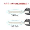CE0536 Replacement Car Key Fob Shell for Peugeot 207 307 407 308 for Citroen C2 C3 C4 C5 Berlingo, 3 Buttons Flip Case with Uncut VA2 Blade