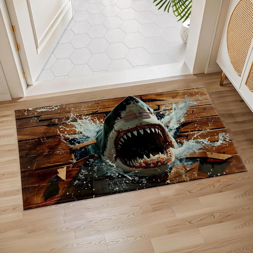 Animal Print Carpet Anti Slip Home Decoration Living Room Bedroom Door Entrance Washable Floor Mat Creative Abstract Pattern