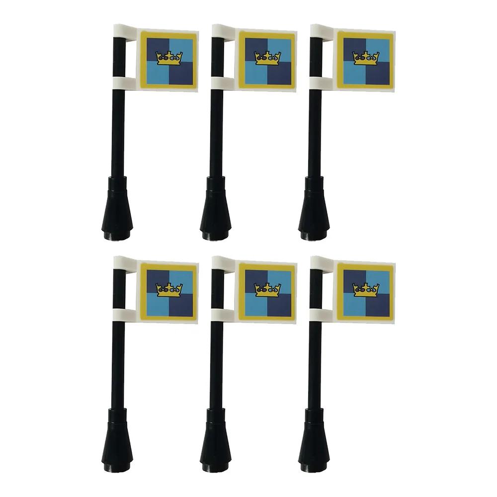 Średniowieczny Zamek Rycerz Legion Flaga Klocki Wojskowa Postać Krzyżowcy Flagi Gondor Starożytny Święte Cesarstwo Rzymskie Zabawka