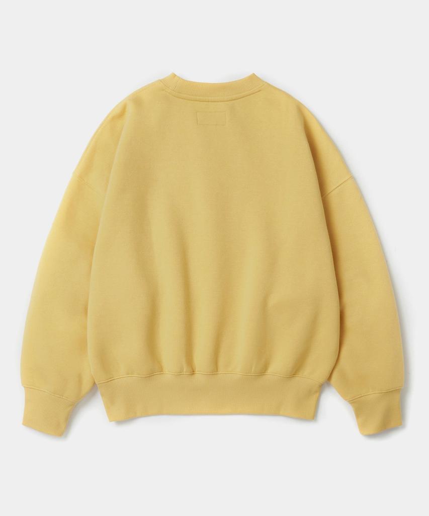 COLUMBIA UNIVERSITY Cu Big Script Women Terry Sweatshirts Vintage Yellow