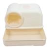 Cat Litter Box Spill Proof Odor Resistant Corridor Design Enclosed Kitty Litter Box Cat Toilet for
