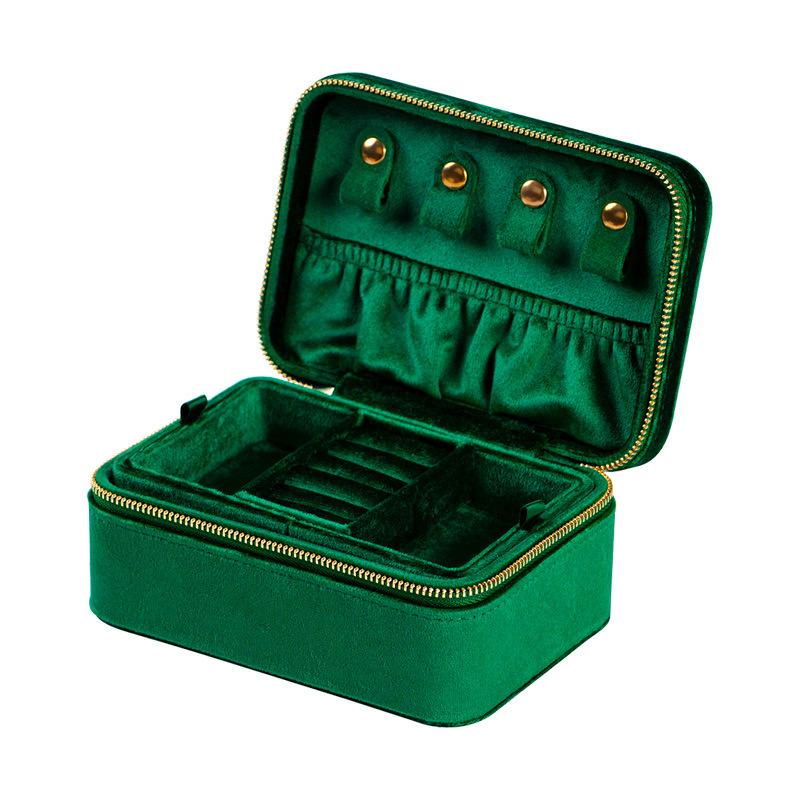 Flannel Jewelry Box, Jewelry Storage Box, Double-layer High-grade High-grade Anti-oxidation Jewelry Box.