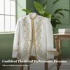 Jacket with Gold Embroidery Formal Performance Elegant for Performers