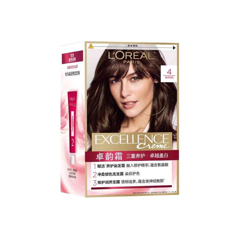 Loreal Paris Color Shine Zhuoyun Cream Revitalizing Hair Color-4 Natural Brown