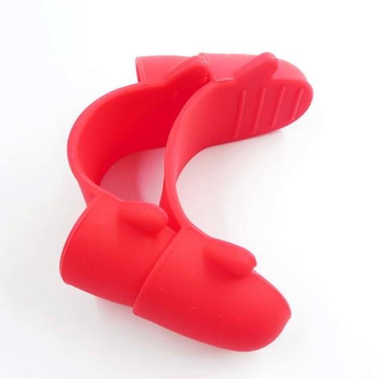 1 par isolerad finger mini silikon värme diskklämma skål tallrik klämma