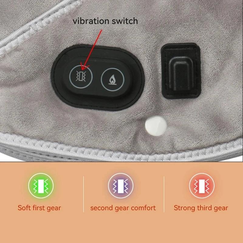 Electric Heating Neck Shoulder Massager with Vibration for Cervical Vertebra Arthritis Relief and Infrared Therapy