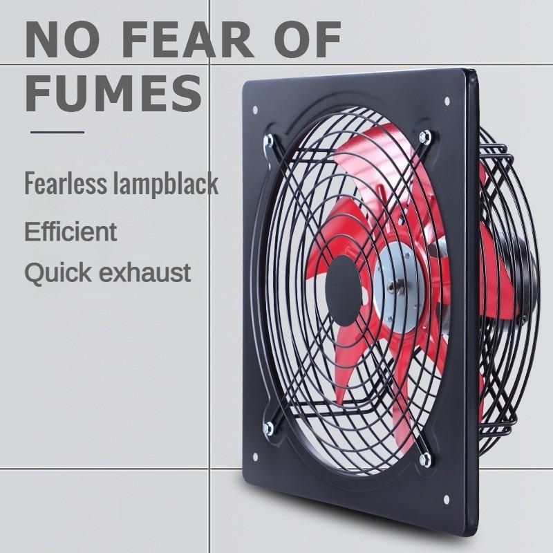 Household Suction Fan Powerful Window Style Ventilation Fan Silent Exhaust Fan Kitchen Range Hood Exhaust Machine