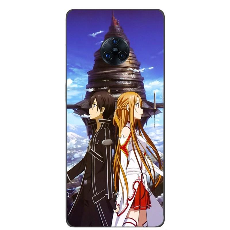 Custodia per telefono Sword Art Online Kirito per VIVO Y95 Y93 Y31 Y20 V19 V17 V15 Pro X60 NEX Cover per telefono morbida nera