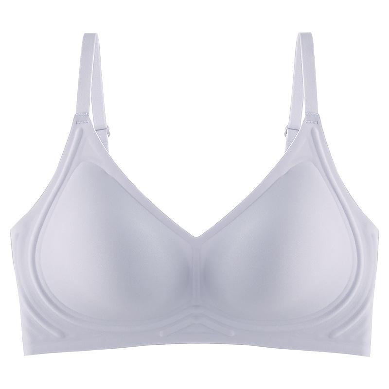 Women s Seamless Nude Push-Up Sports Bra - Breathable, Lifting, Shaping, Invisible Under White T-Shirts