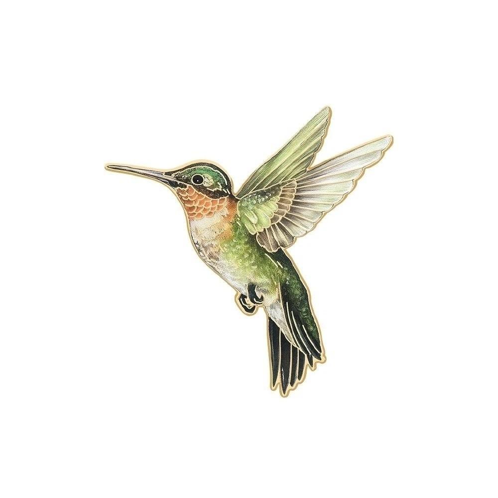 Animal Hummingbird Enamel Brooch Vintage Bird Metal Pin Personality Bird Badge Pin  Gifts