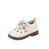 New Autumn and Winter Girls Bow Comfortable and Fashionable Soft-soled Leather Shoes