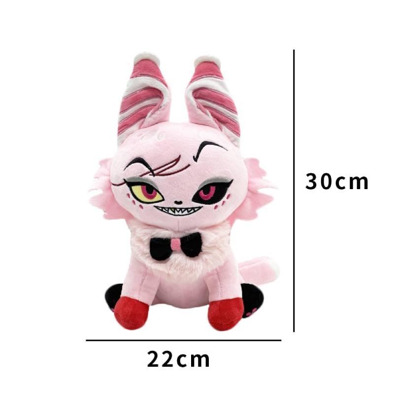 Entzückendes Lucifer Miau Hazbin Hotel Plüschtier Weiches Kurzes Plüsch Stofftier