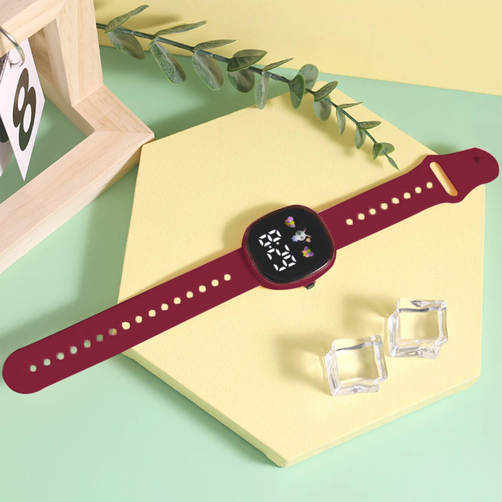 

Дитячий годинник підходить для студентів на відкритому повітрі. Електронні годинники. Екранний годинник. Час, місяць One Size винний