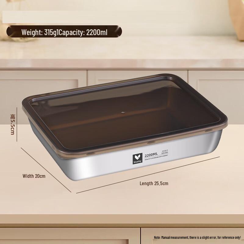 Wutuo 316 Stainless Steel Rectangular Food Storage Containers