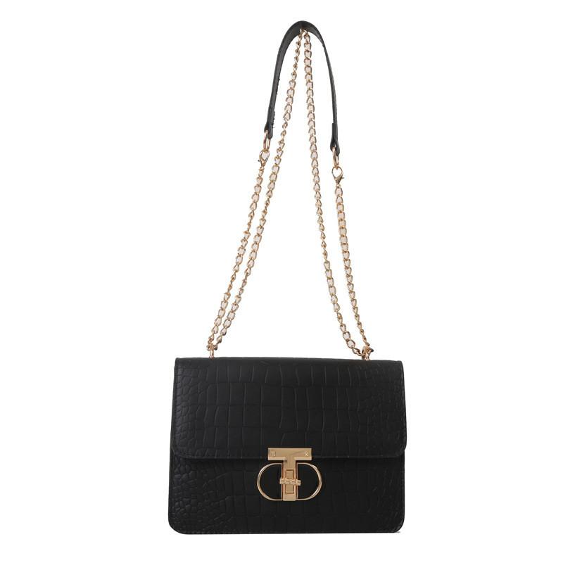 Schicke Stilvolle Quadratische Ketten Tasche Für Frauen In Schwarz Weiß Grün Braun Pink Für Herbst Mode