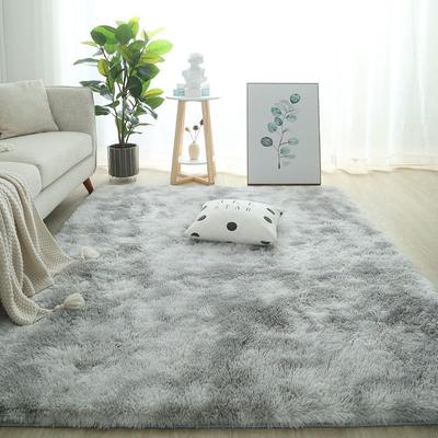 Alfombra gris para sala de estar, alfombra de felpa, suelo de cama, alfombras mullidas, alfombras antideslizantes para decoración del hogar, alfombras de terciopelo suave, manta para habitación de niños