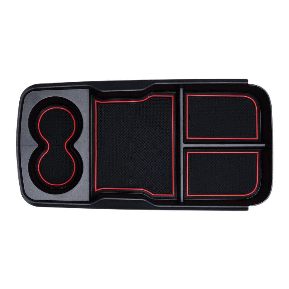 For Kia EV6 2022 2023 ABS Black Interior Armrest Console Central Storage Box Holder Interior Organizer Car