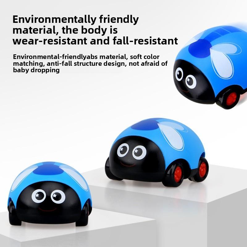 Childrens Inertia Seven Spotted Lady Beetle Toy Car With Animal Design For Toddler Development And Hand Eye Coordination