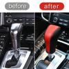 For Porsche Cayenne 2011-2017 Car Console Gear Shift Handle Sleeve Cover Leather Protective Case Decoration Interior Accessories