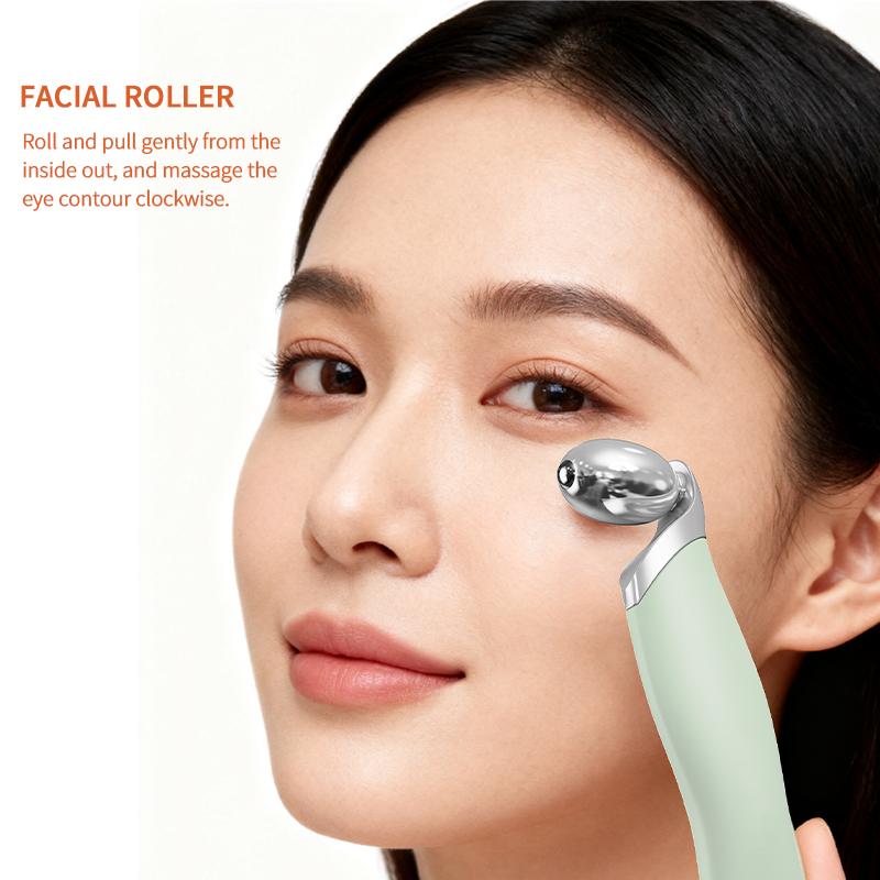 Multifunctional Facial Care Tool: Roller Massager Blackhead Remover and Silicone Scrubber Deep Pore Cleaning & Skin Lifting Firming