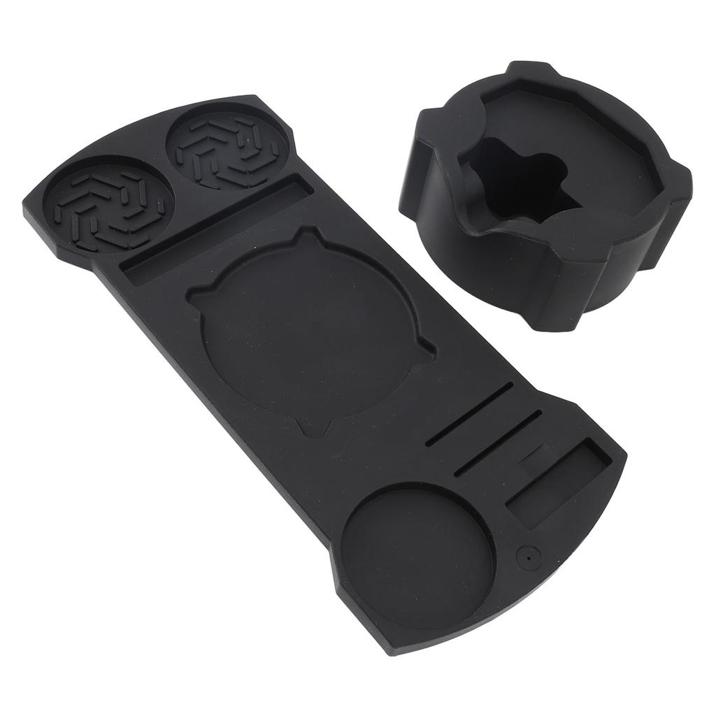 Coffee Tamping Station Silicone Storage Mat Distributor Tamper Stand for 51mm 53mm 58mm Handle