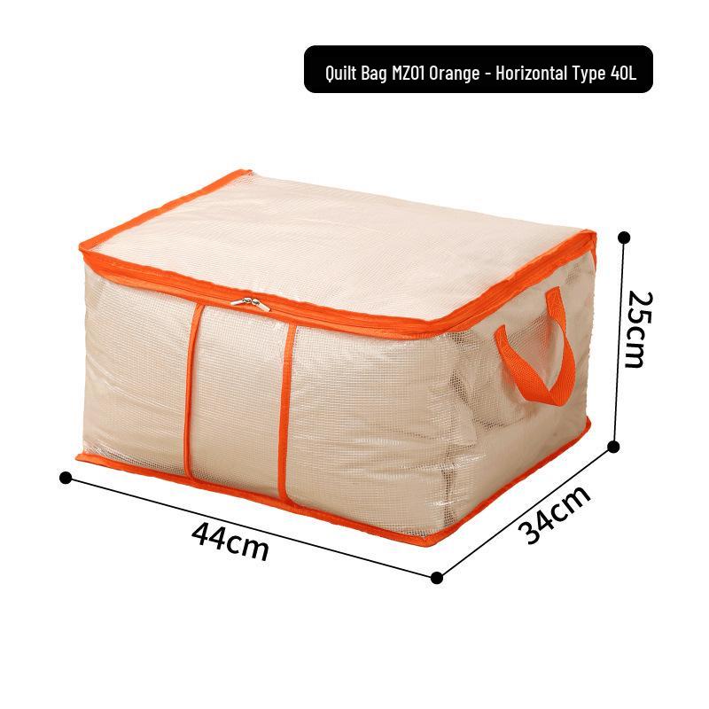 Extra-Large Dustproof & Moistureproof Duvet Storage Bag for Bedroom & Dormitory - Cotton Quilt Organizer