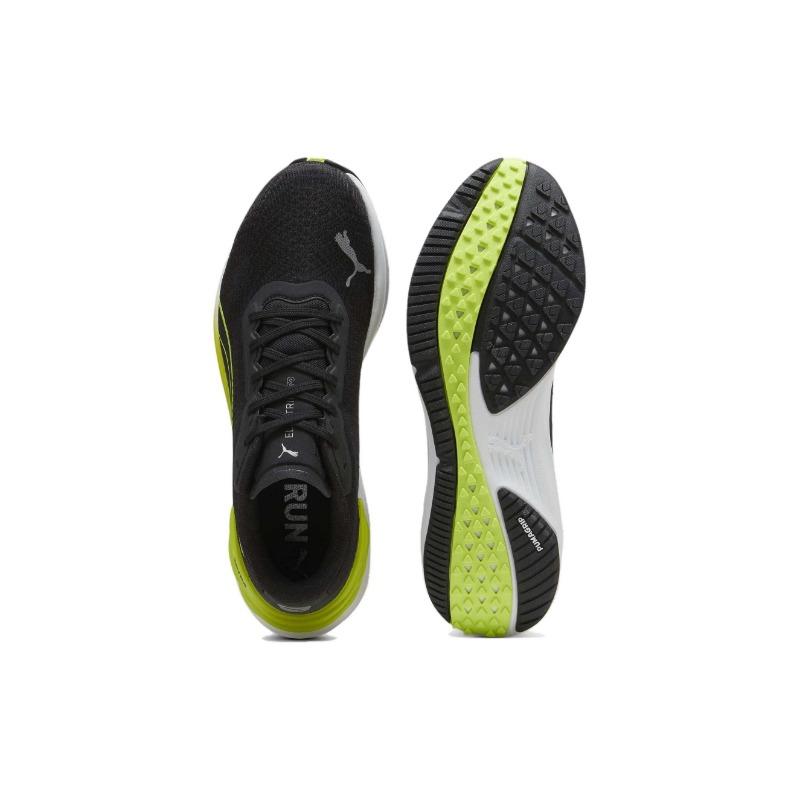 Puma Electrify Nitro 3 Bequeme Rutschfeste Niedrige Laufschuhe Herren Schwarz Grün Weiß 378455-10