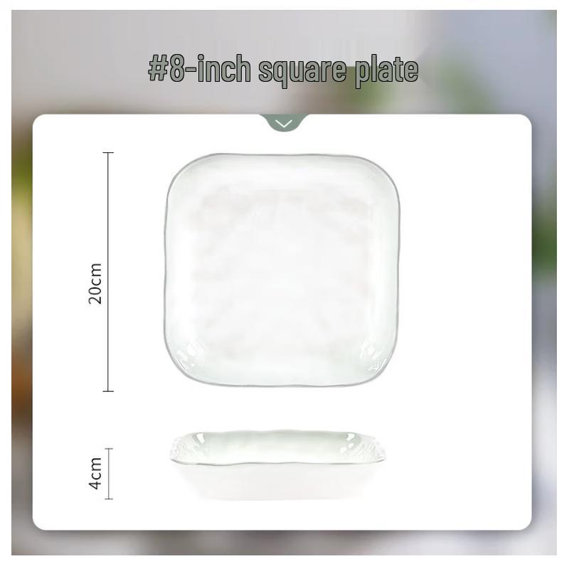 Zebian Underglaze Ceramic Dinner Plate