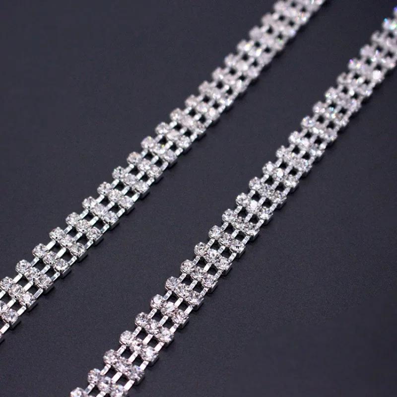 Shiny Rhinestone Decor Women Bra Straps Elegant Shoulder Straps Anti Slip For Off Shoulder Dresses And Wedding Party Bra Straps