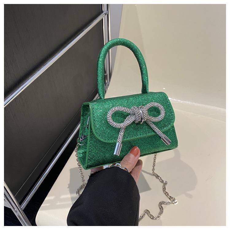 

2024 Французский Шик Мини Сумка Кроссбоди с Текстурированным Бантом для Женщин