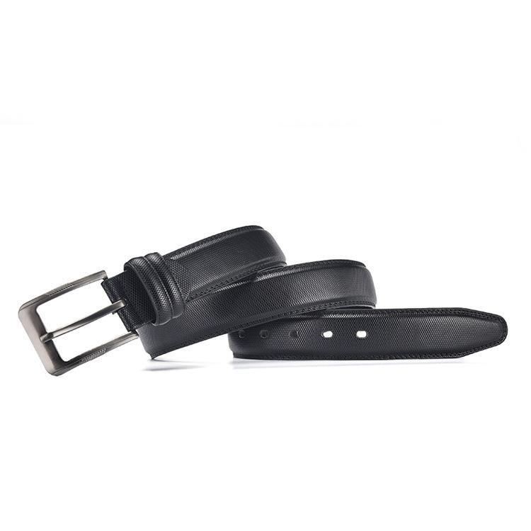 Belt Men'S Iron Pin Buckle Pu Belt Business Simple Belt Men'S Premium Belt Men'S