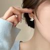 Korean Butterfly Shell Micro-Inlaid Ear Studs - Simple, Trendy & Versatile Earrings