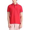 Versatile Solid Color Polo Shirt Men Tops Red 78E7456-981
