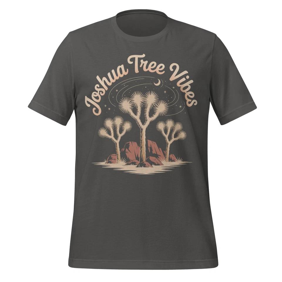 Joshua Tree Vibes Shirt Desert Nature Graphic Tee Outdoors Camping Gift Unisex L