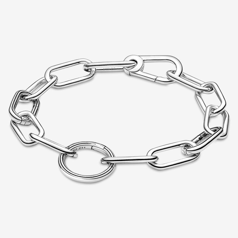 S925 Sterling Silber ME Serie Armband Styling Glänzend Lila Herzförmiges Mittelglied Armband für Frauen Geschenk