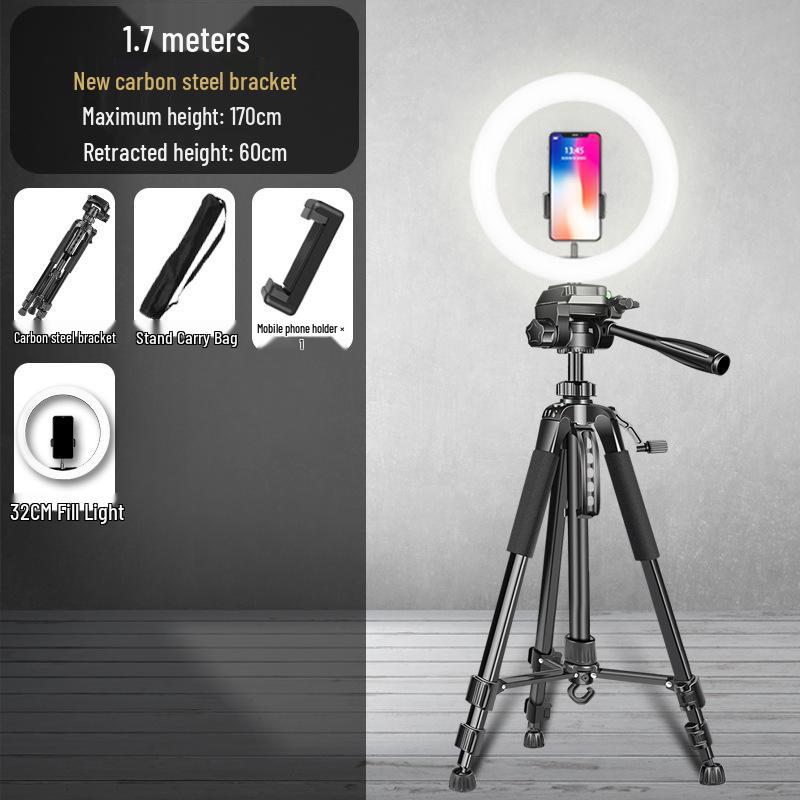 Universal Outdoor Tripod with Fill Light for Mobile and SLR Cameras