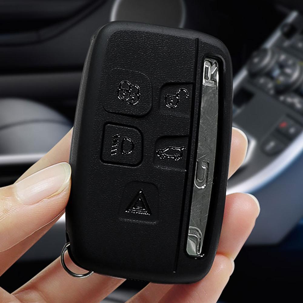 5Button Remote Key Fob Shell Case For Land Rove Range Rover 2022 Rove R Sport LR4 Evoque Freelander FOR Jaguar XE E-Pace Caps NN70