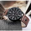 CURREN New Top Men's Watches Quartz Movement Genuine Leather Strap Men's Casual Watches