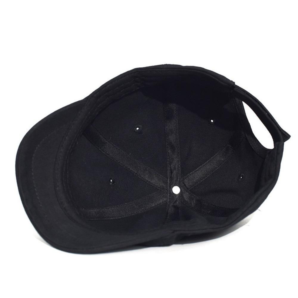 Casual Short Brim Baseball Cap Cotton Nylon Sunscreen Hat Adjustable Fastener Tape Low Profile Caps Men Women