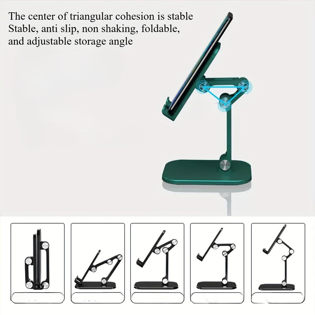 Foldable Stand for Mobile Phones and Tablets with 360-Degree Rotation and Waterproof Feature