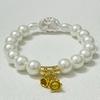 Artificial Pearl Bracelet for Women 10mm Round Beads Beaded Bracelets Handmade Glass Bangle DIY Jewelry Gifts