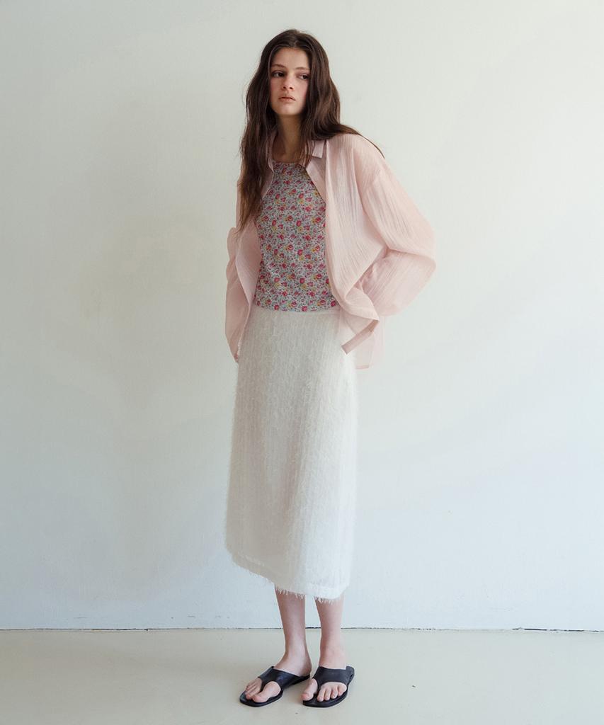Murmure Breni Fringe Skirt_Breni Skirt_Ivory