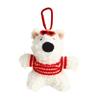 Cartoon West Highland Plush Keychain - Cute Girl Doll Backpack Pendant
