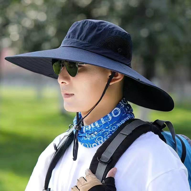 Unisex Outdoor UV-Schutz Sommerhut mit breiter Krempe zum Wandern & Angeln
