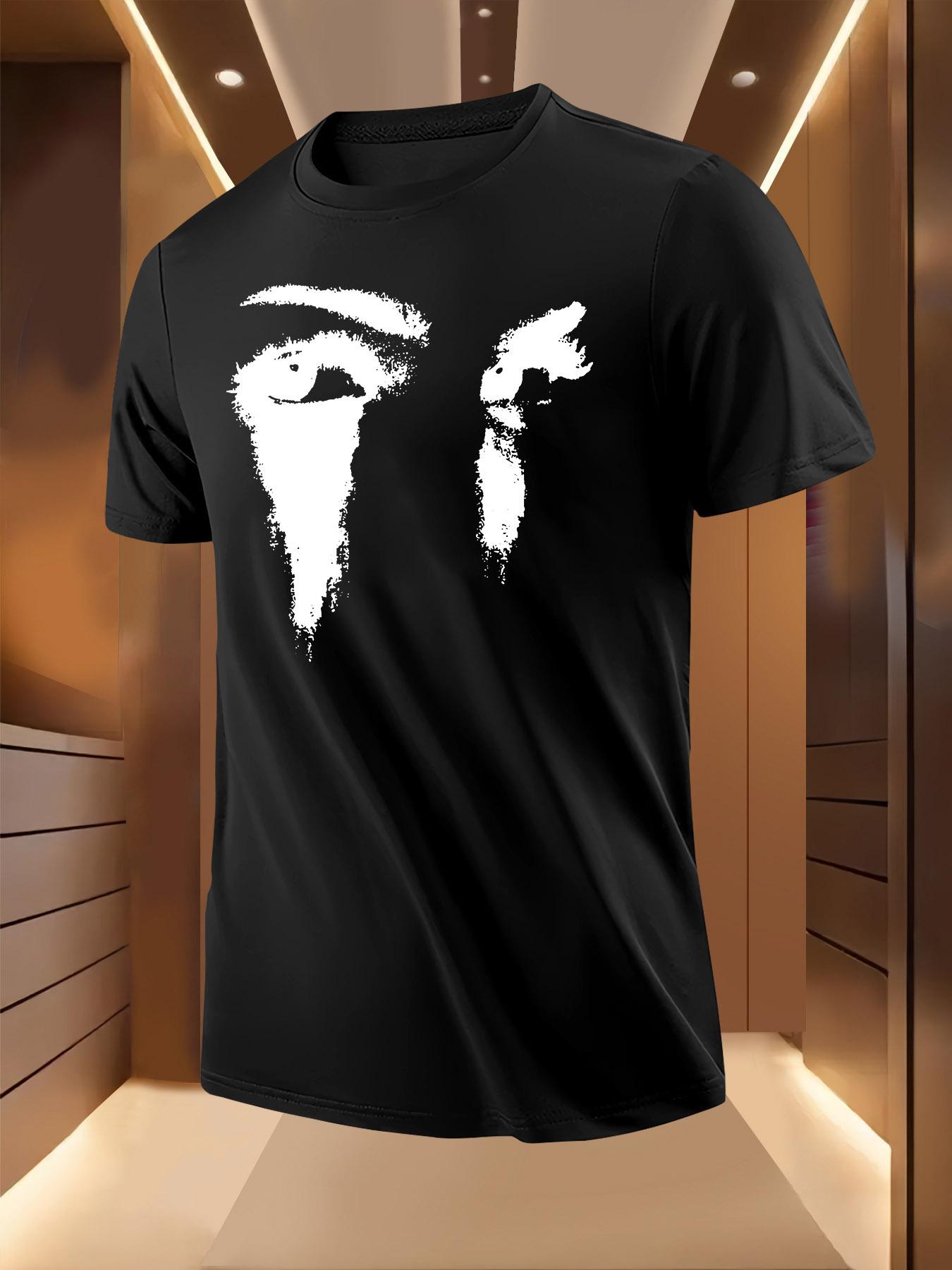 Tshirt with Tears of the Eye Print - Breathable Lightweig... XXL